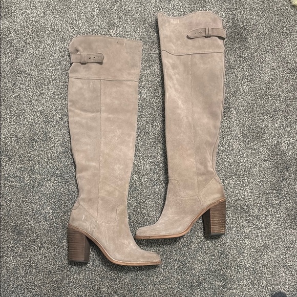 Dolce Vita Shoes - Dolce Vita Tan Genuine Suede OTK Boots 10